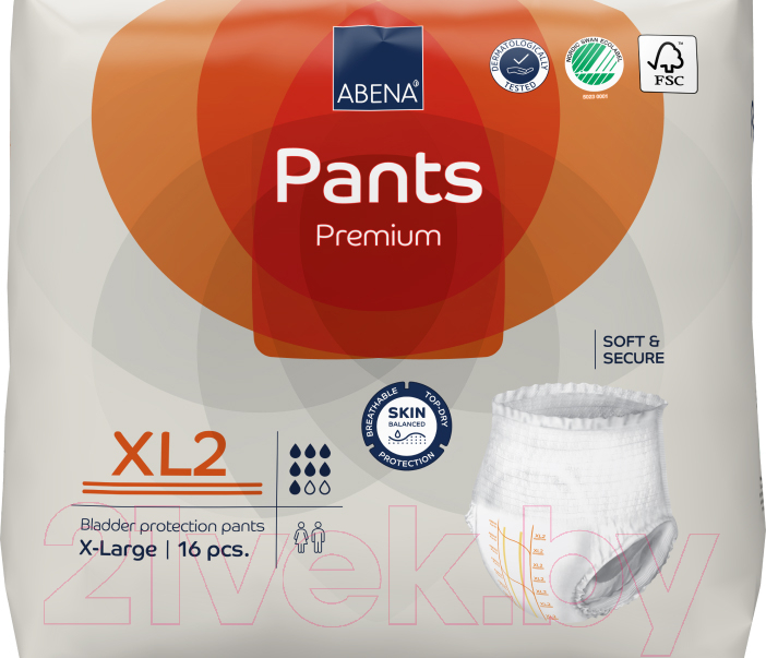 Трусы впитывающие для взрослых Abena Pants XL2 Premium