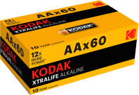 

Комплект батареек Kodak, XtraLife Alkaline AA LR6 60S