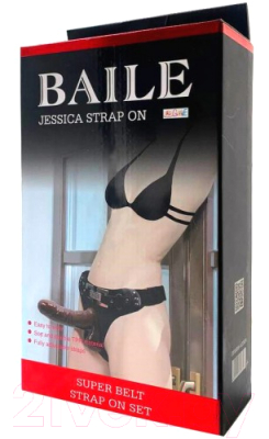 Страпон Baile BW-022024 (черный)