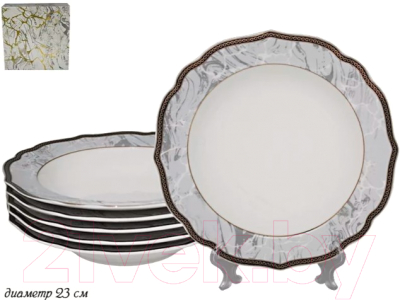 Набор тарелок Lenardi Мрамор 105-659 (6шт)