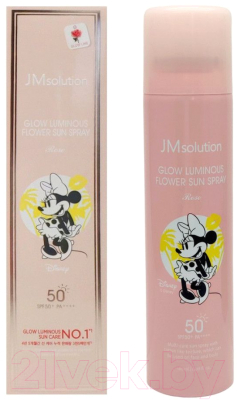 Спрей солнцезащитный JMsolution Disney Collection Mini Luminous Rose SPF50+ PA++++ (180мл)