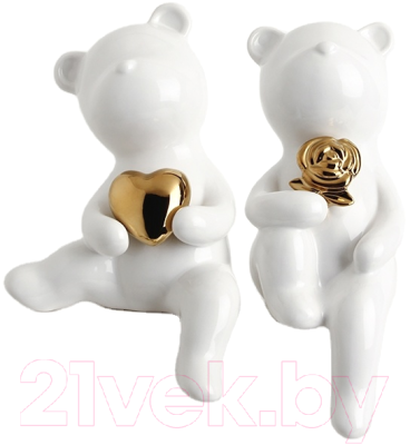 Набор статуэток Merry Bear Home Decor Влюбленные мишки / 30001285
