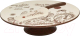 Блюдо для торта Lenardi Птичий дворик 110397 (с лопаткой) - 