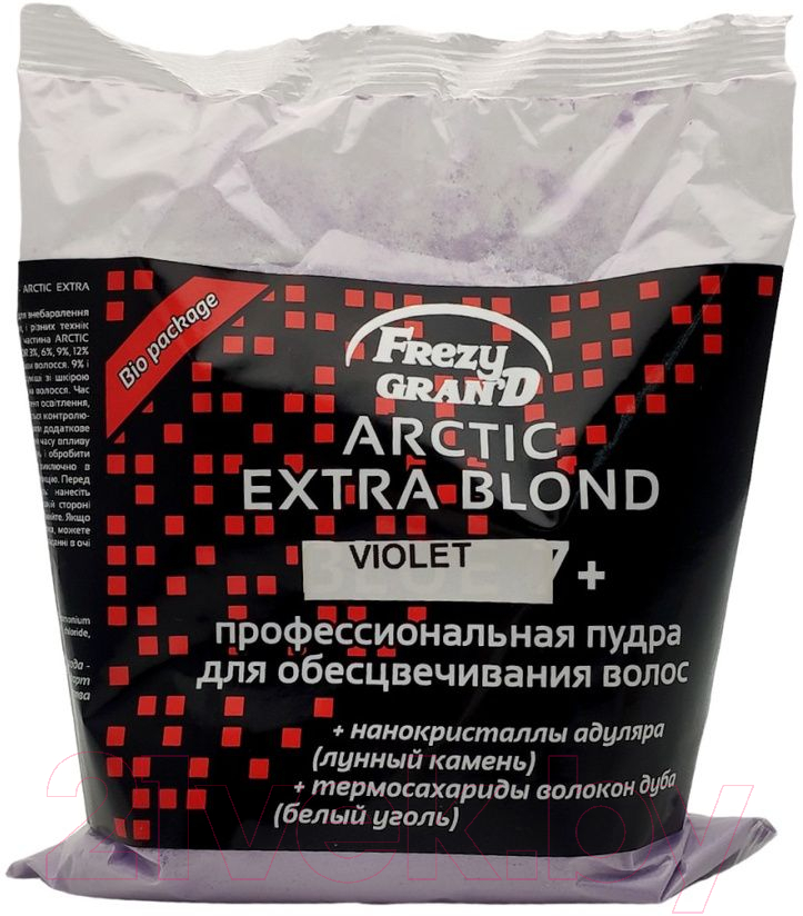 Порошок для осветления волос Frezy Grand Powder Bleach Arctic Extra Blond Violet 7+