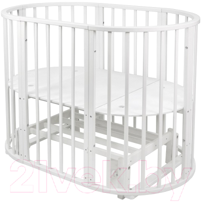 Детская кроватка СКВ Поперечный маятник / 103001-1 (белый)