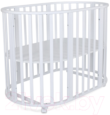 Детская кроватка СКВ Поперечный маятник / 103001-1 (белый)