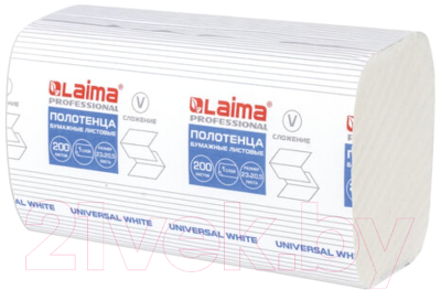 Бумажные полотенца Laima Universal White Plus / 111344