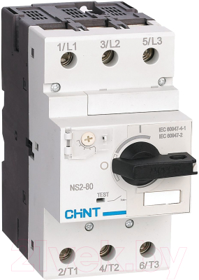 Автоматический выключатель пуска двигателя Chint 63-80А NS2-80 / 279725