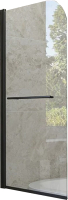 Стеклянная шторка для ванны Veconi 80x150 / PL79B-80-01-C4 (стекло прозрачное/черный) - 