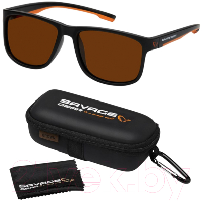 Очки солнцезащитные Savage Gear Polarized Sunglasses Brown TAC UV400 / 72246
