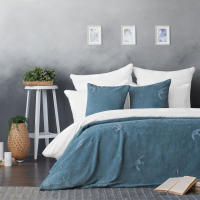 Набор текстиля для спальни Pasionaria Либерти 160x220 с наволочками (голубой) - 