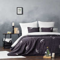 Набор текстиля для спальни Pasionaria Либерти 160x220 с наволочками (темно-серый) - 