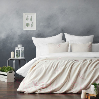 Набор текстиля для спальни Pasionaria Либерти 160x220 с наволочками (белый)