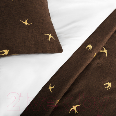 Набор текстиля для спальни Pasionaria Прайм 160x220 с наволочками (шоколадный)