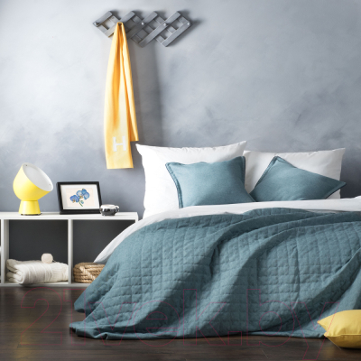 Набор текстиля для спальни Pasionaria Ибица 230x250 с наволочками (голубой)
