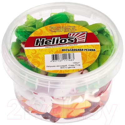 Мягкая приманка Helios Crazy Frog Mix / HS-23-031-N (50шт)