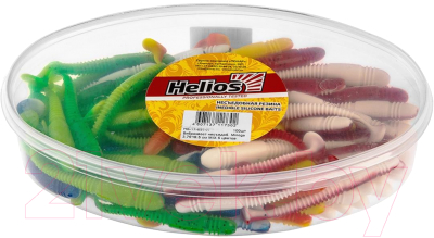 Мягкая приманка Helios Minoga Mix / HS-17-031-N (100шт)