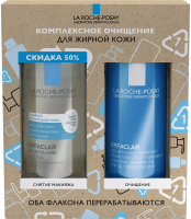 

Набор косметики для лица La Roche-Posay, Effaclar Очищающий пенящийся гель 400мл+мицеллярная вода 400мл