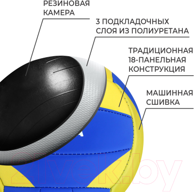 Мяч волейбольный Minsa 7560492 (размер 5)