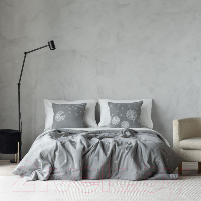 Набор текстиля для спальни Pasionaria Тара 230x250 с наволочками (серый)