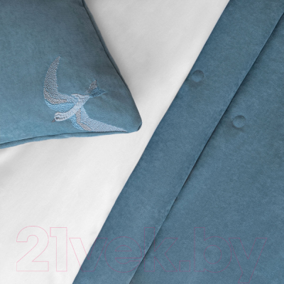 Набор текстиля для спальни Pasionaria Либерти 230x250 с наволочками (голубой)
