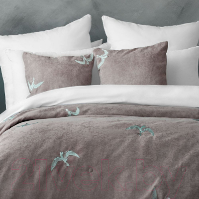 Набор текстиля для спальни Pasionaria Либерти 160x220 с наволочками (светло-серый)