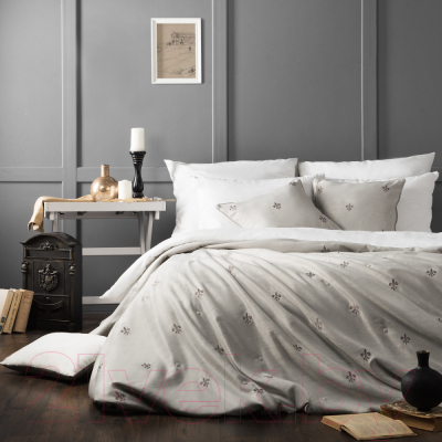 Набор текстиля для спальни Pasionaria Лилас 160x220 с наволочками (серый)