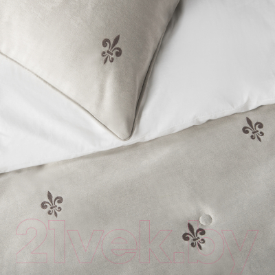 Набор текстиля для спальни Pasionaria Лилас 160x220 с наволочками (серый)