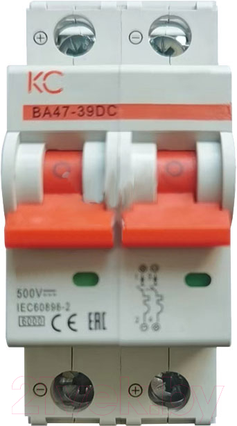 Выключатель автоматический КС ВА 47-39 2P 4A 6kA C 500В DC / 4739DC2P4A