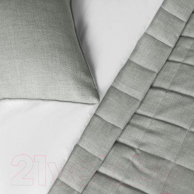 Набор текстиля для спальни Pasionaria Джерри 160x220 с наволочками (серый/бежевый)