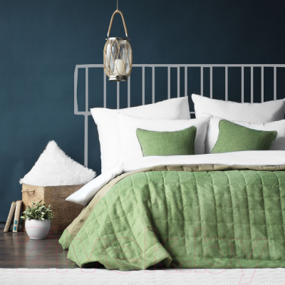 Набор текстиля для спальни Pasionaria Джерри 160x220 с наволочками (зеленый)