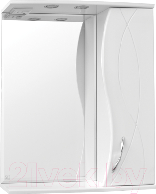 Шкаф с зеркалом для ванной Style Line Амелия 65см (с подсветкой)