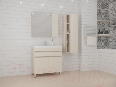 Шкаф с зеркалом для ванной Style Line Берген 60см