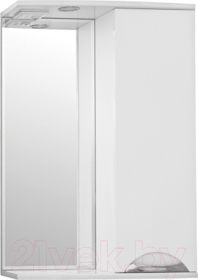 Шкаф с зеркалом для ванной Style Line Жасмин 55см (с подсветкой)