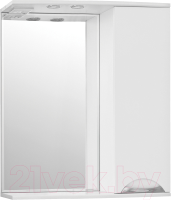 Шкаф с зеркалом для ванной Style Line Жасмин 65 (с подсветкой)