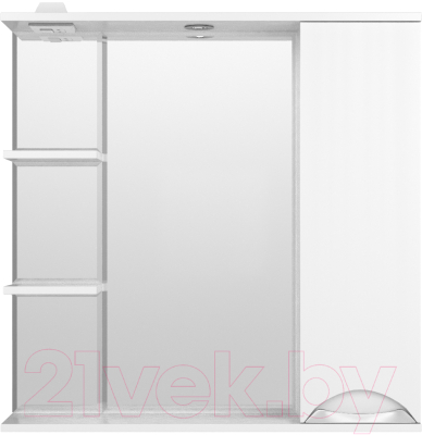 Шкаф с зеркалом для ванной Style Line Жасмин 80 (с подсветкой)