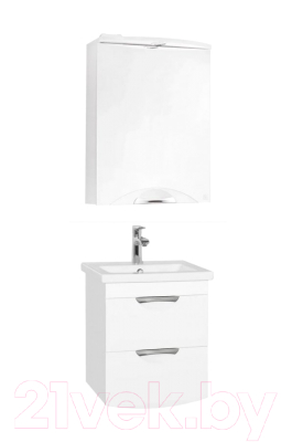 Шкаф с зеркалом для ванной Style Line Жасмин-2 55 (с подсветкой)