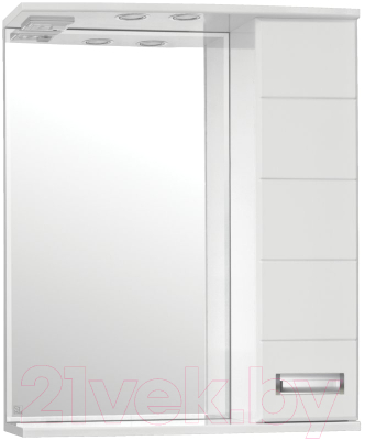 Шкаф с зеркалом для ванной Style Line Ирис 65 (с подсветкой)