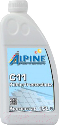 Антифриз ALPINE Kuhlerfrostschutz C11 / 0101141B (1.5л, синий)