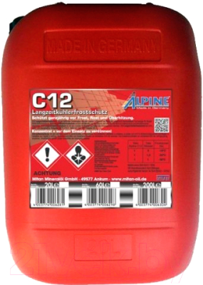 

Антифриз ALPINE, Красный, Langzeit-Kuhlerfrostschutz C12 / 0101183