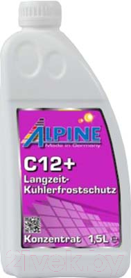 Антифриз ALPINE Langzeit-Kuhlerfrostschutz C12+ / 0101201 (1.5л, фиолетовый)