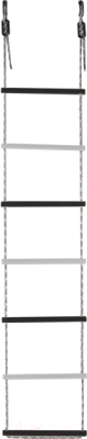 Лестница веревочная Формула здоровья ЛВ7-4В (D=25, черный/белый)