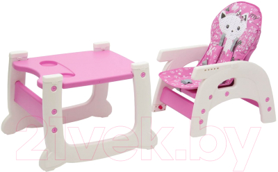 Стульчик для кормления Polini Kids 460 (розовый)