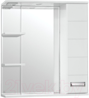 Шкаф с зеркалом для ванной Style Line Ирис 75 (с подсветкой)