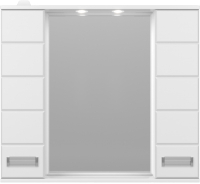 Шкаф с зеркалом для ванной Style Line Ирис 90 (с подсветкой) - 