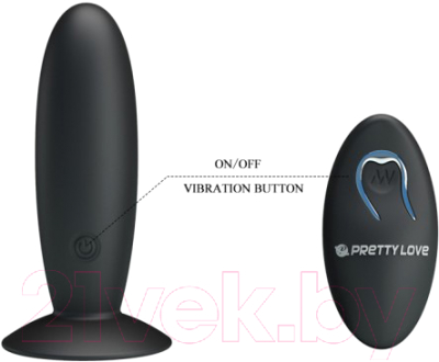 Вибропробка Baile Butt Plug Massager / BI-040045W