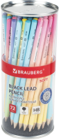 Набор простых карандашей Brauberg Soft Pastel / 880759 (72шт) - 