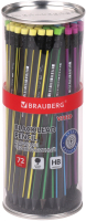 Набор простых карандашей Brauberg Vivid / 880760 (72шт) - 