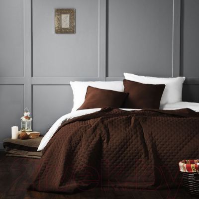 Набор текстиля для спальни Pasionaria Каспиан 160x220 с наволочками (коричневый)