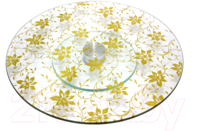 Блюдо для торта Lenardi Золотой цветок 888-047